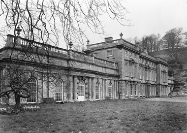 The adjoining orangery at Dyrham Park, Gloucestershire