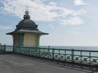 Shelter on Madeira Terrace in Brighton