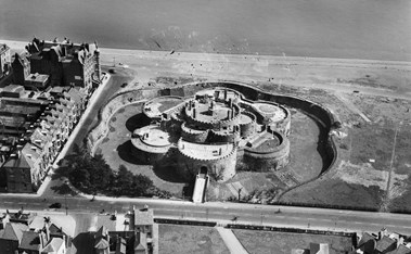 Aerial view of Deal Castle