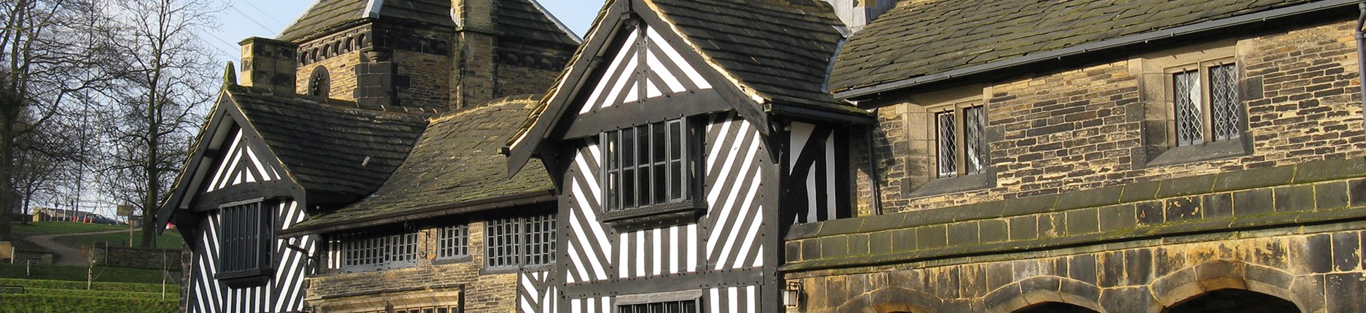 The exterior of Shibden Hall