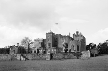 Powderham Castle in Devon, the home of William 'Kitty' Courtenay