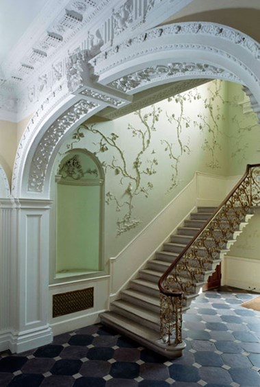 Royal Fort House, the stone stairs, photograph 2003