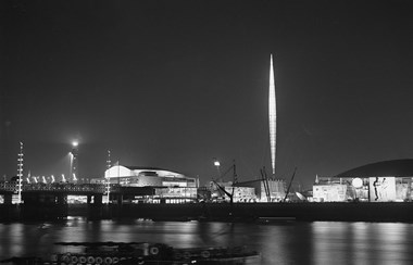 Skylon at night