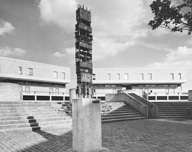 Sculpture situated in precinct