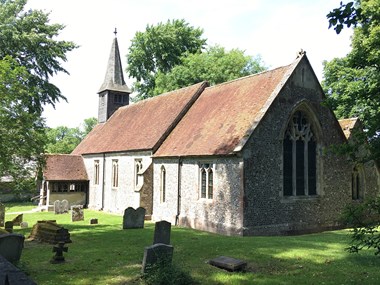 Image of the church at Ashe