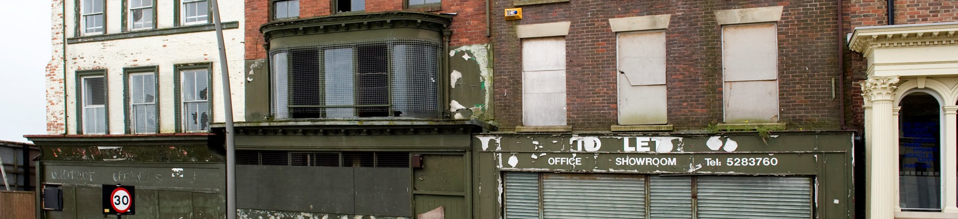 Derelict shops